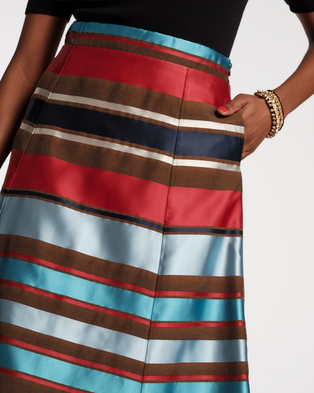 Mercer Skirt - Sublime Stripe Skirts Frances Valentine