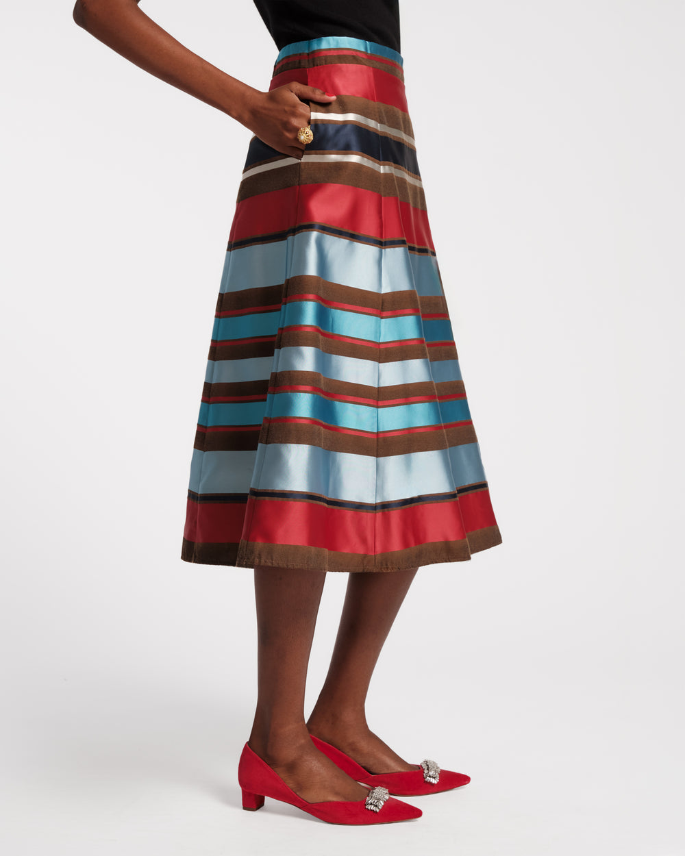 Mercer Skirt - Sublime Stripe Skirts Frances Valentine