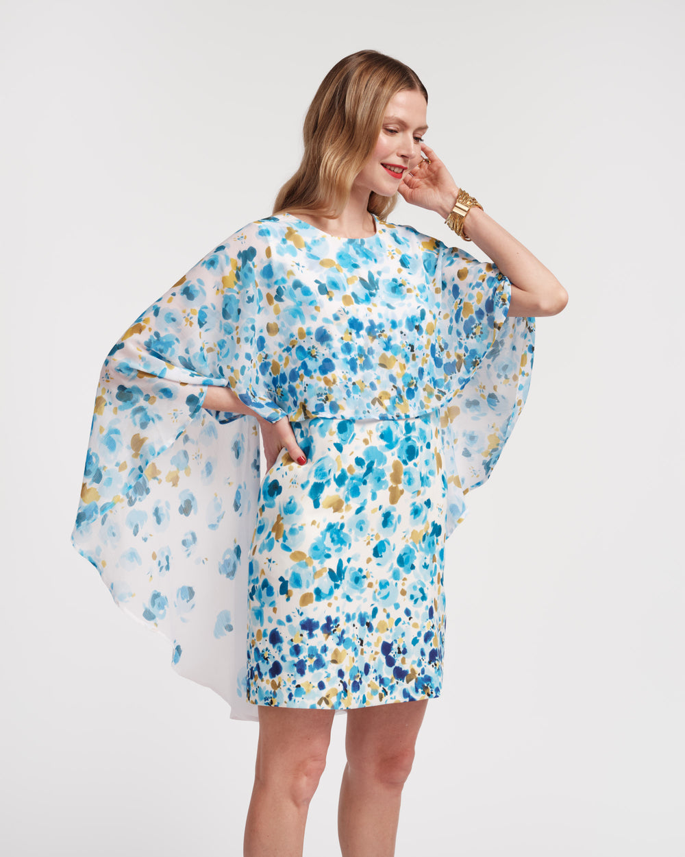 Mini Cape Dress - Pocket Full of Posies Dresses Frances Valentine