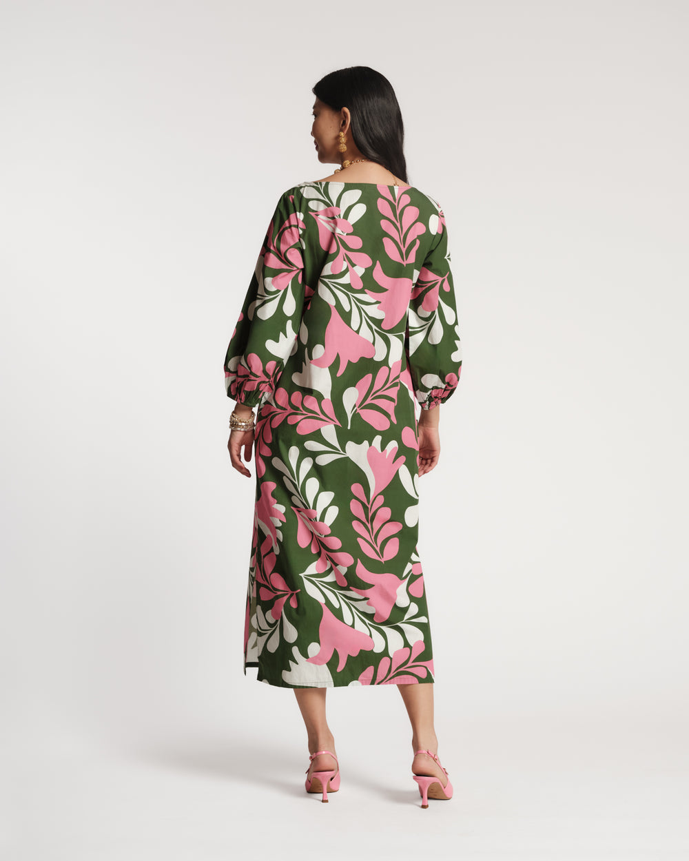Minnow Maxi Dress - Mid-Century Palm Dresses Frances Valentine