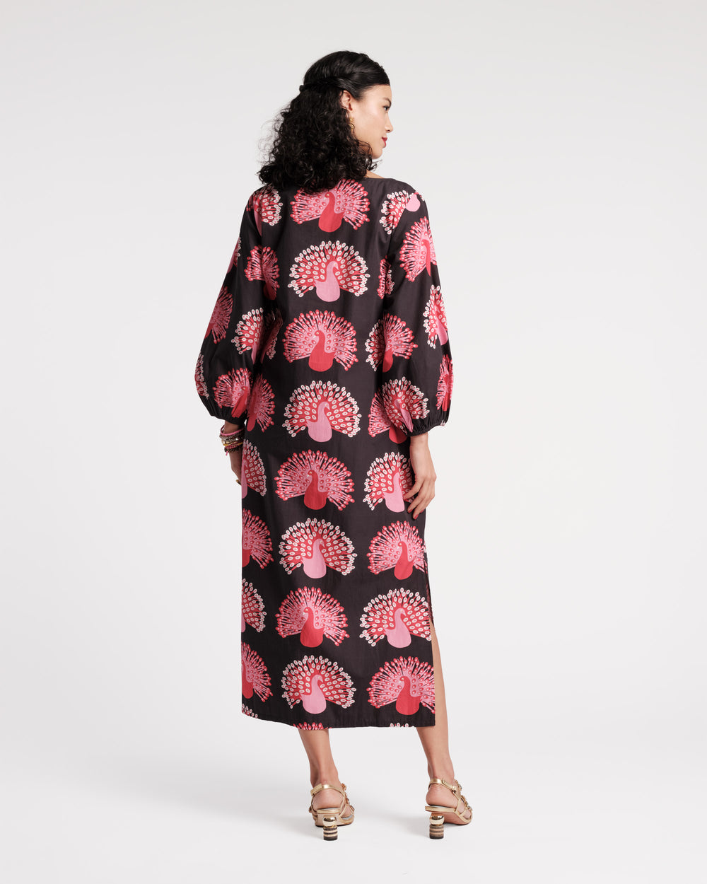 Minnow Maxi Dress - Peacock Black Dresses Frances Valentine