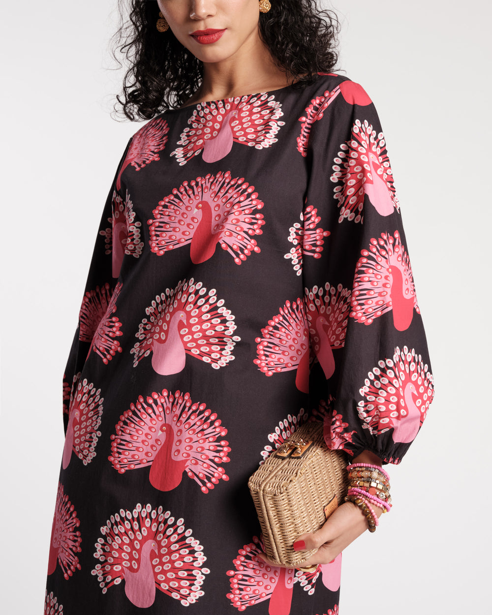 Minnow Maxi Dress - Peacock Black Dresses Frances Valentine