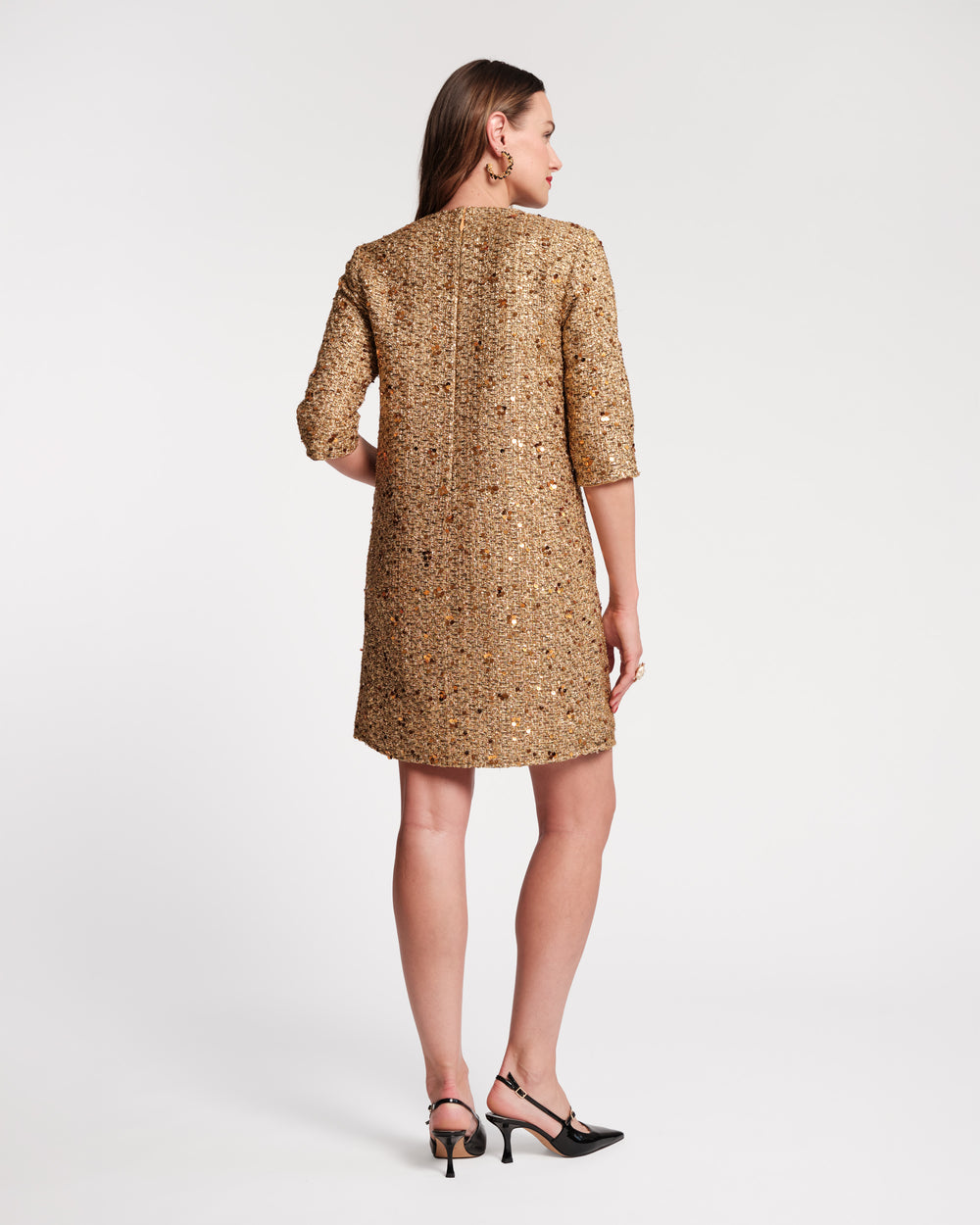 Mod Sequin Dress - Gold Dresses Frances Valentine