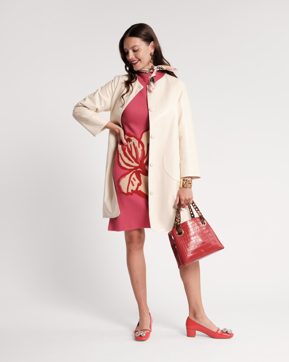 Mod Jacket - Faux Leather Oyster Coats & Jackets Frances Valentine