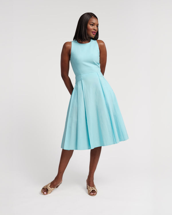 Monique Dress - Blue Dresses Frances Valentine
