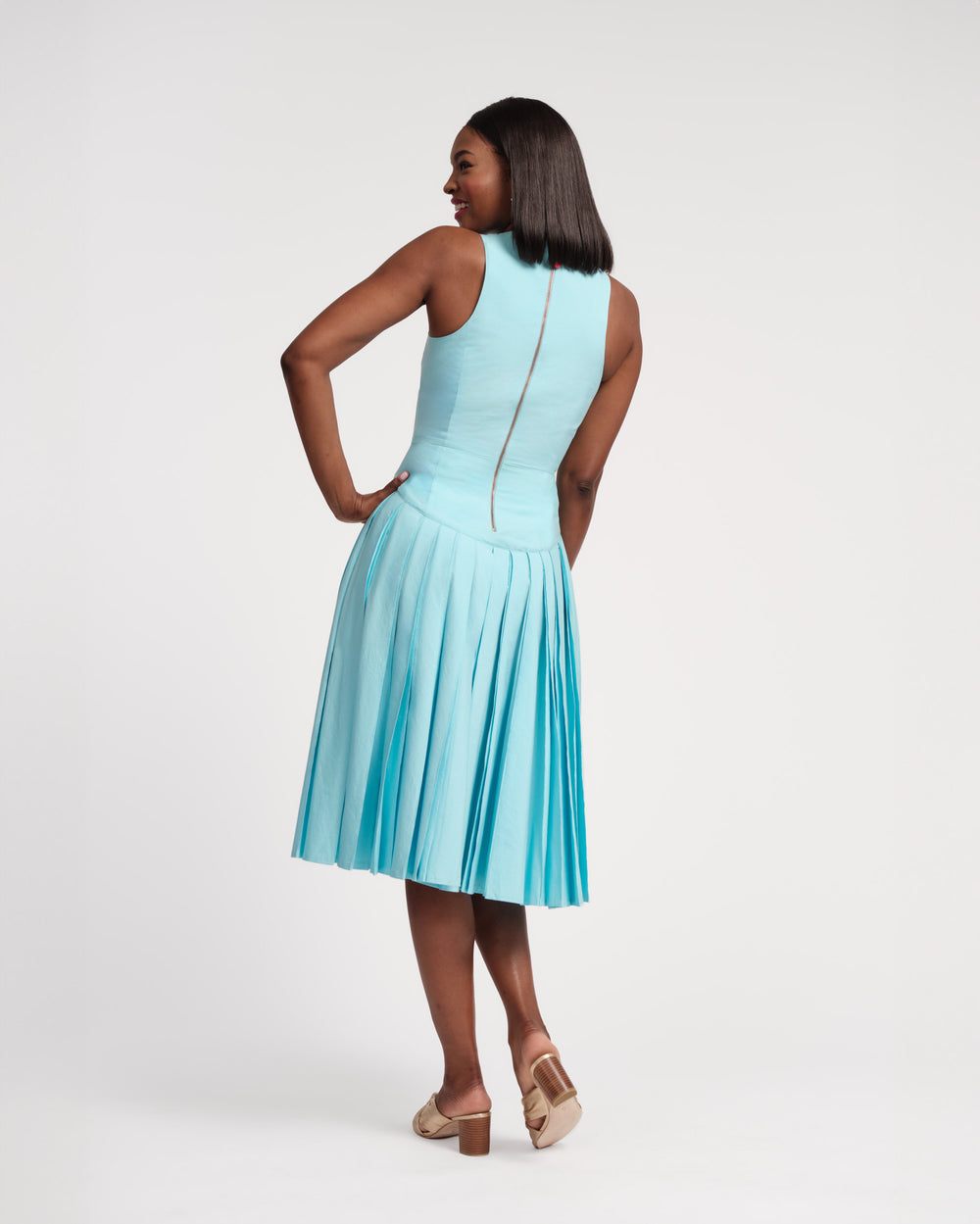 Monique Dress - Blue Dresses Frances Valentine