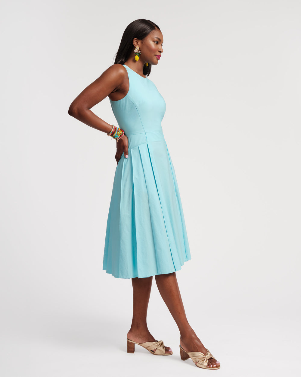 Monique Dress - Blue Dresses Frances Valentine