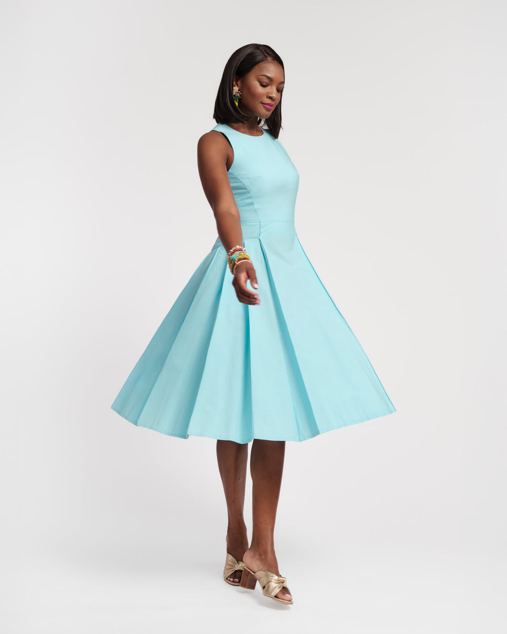 Monique Dress - Blue Dresses Frances Valentine