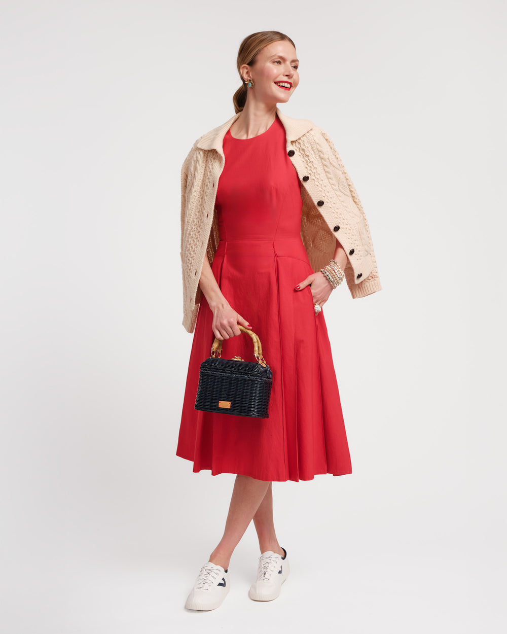 Monique Dress - Red Dresses Frances Valentine