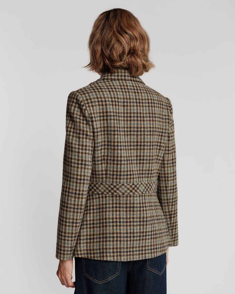 Bobby Wool Blazer - Wool Plaid Coats & Jackets Frances Valentine