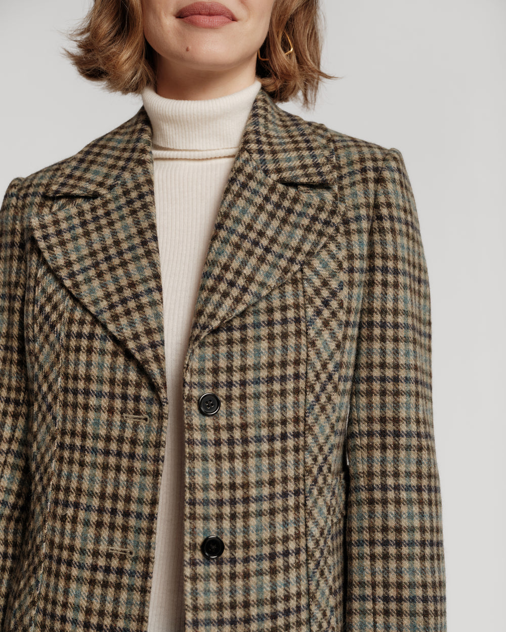 Bobby Wool Blazer - Wool Plaid Coats & Jackets Frances Valentine
