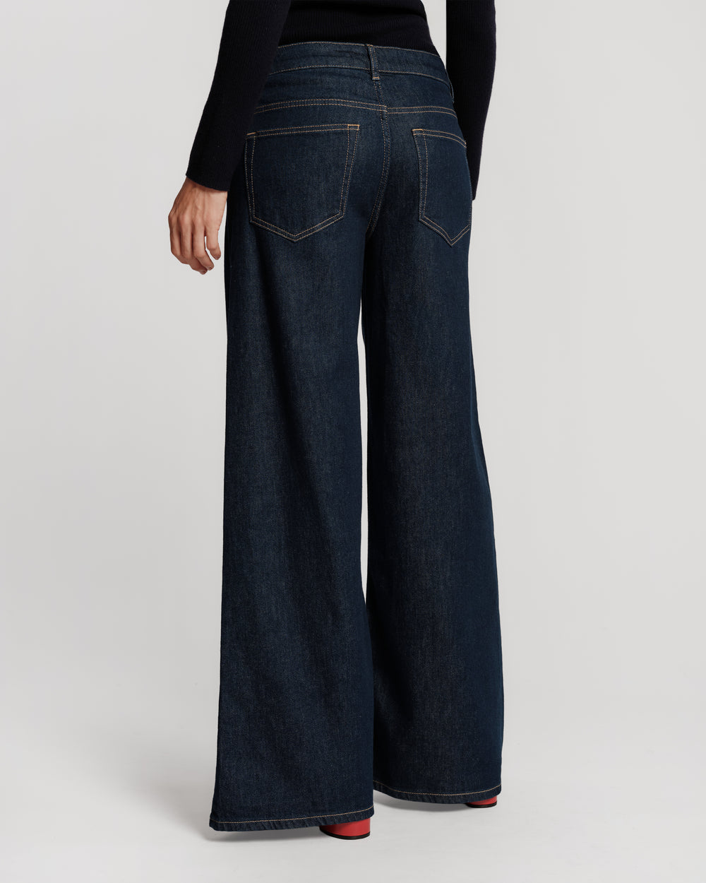 Mary Jean - Navy Denim Pants Frances Valentine