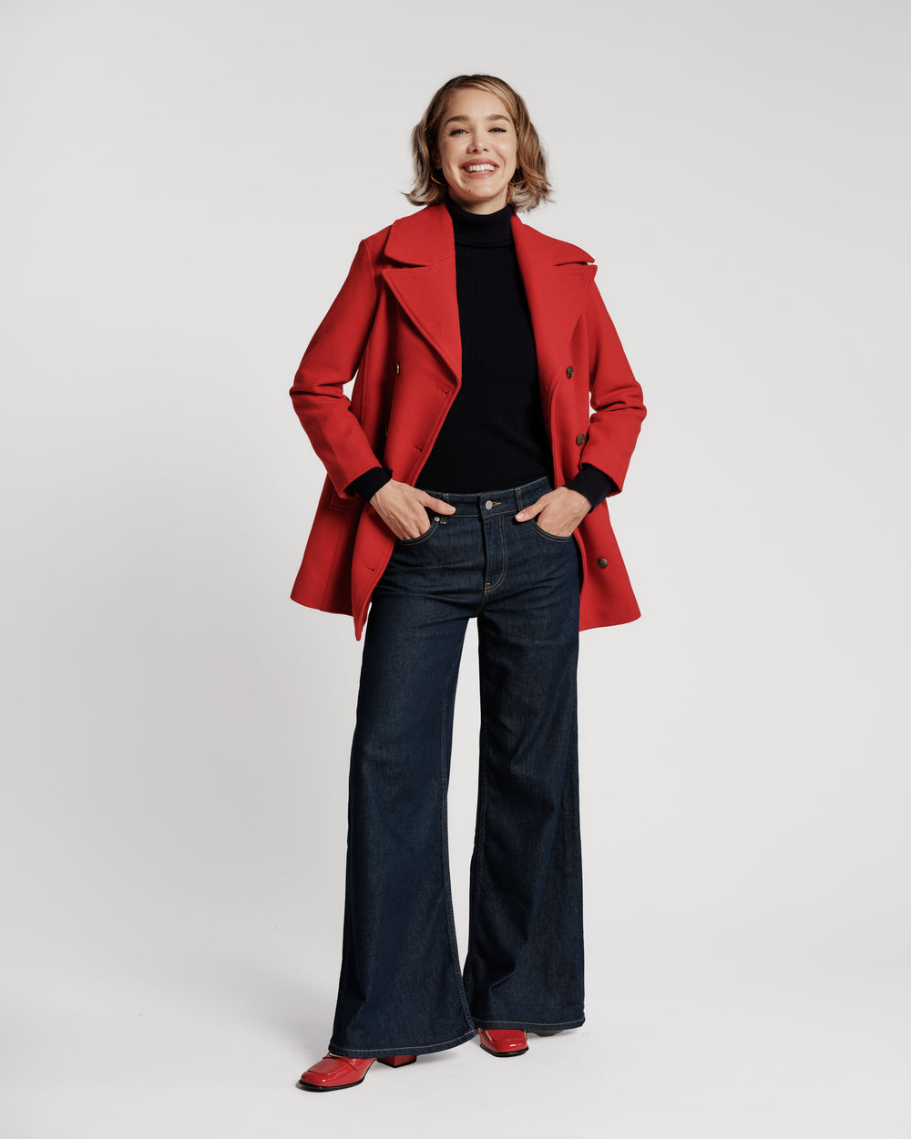 Mary Jean - Navy Denim Pants Frances Valentine