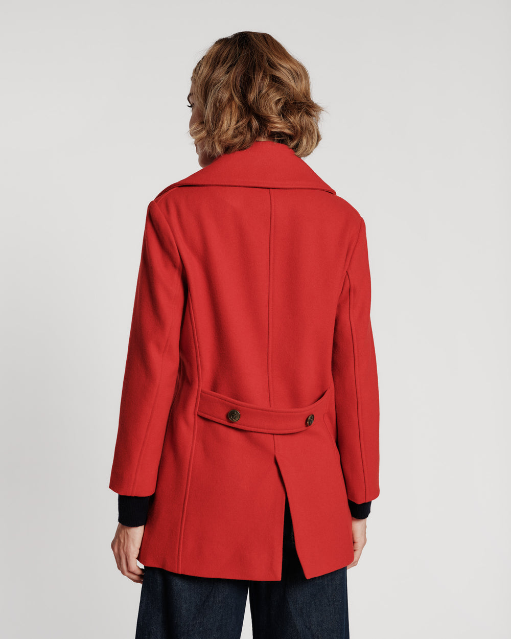 Wool Peacoat - Red Coats & Jackets Frances Valentine
