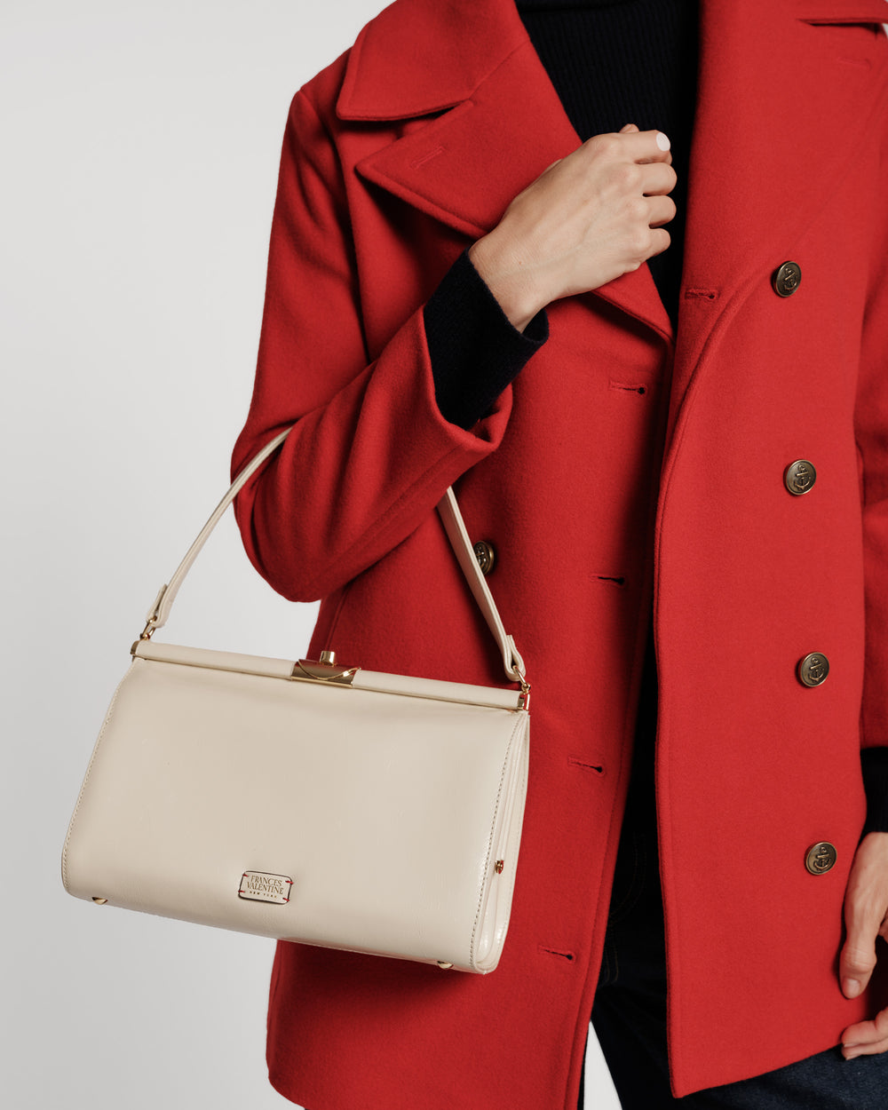 Wool Peacoat - Red Coats & Jackets Frances Valentine