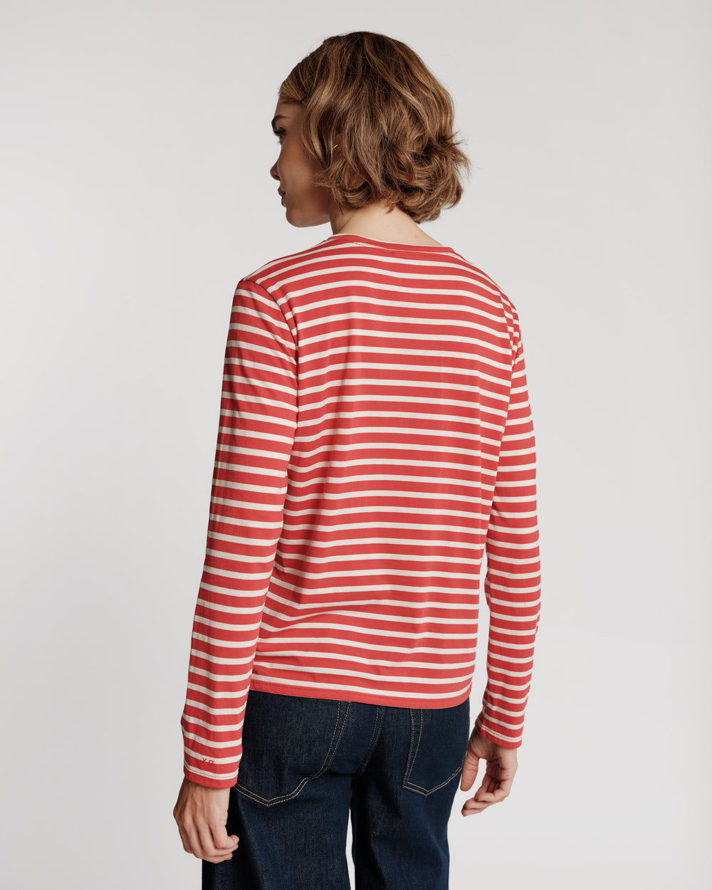 Long Sleeve Stripe T Shirt - Red Shirt Frances Valentine