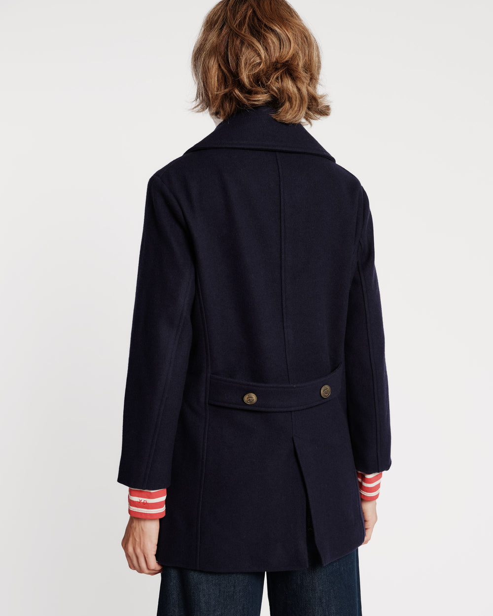 Wool Peacoat - Navy Coats & Jackets Frances Valentine