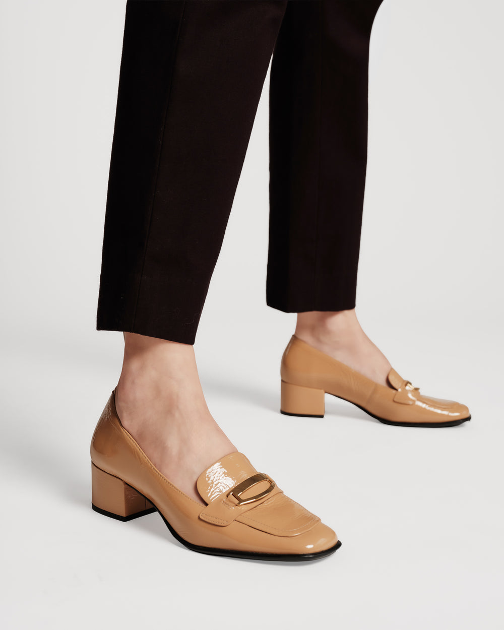 MTM Loafer - Crinkled Leather Camel Loafers Frances Valentine