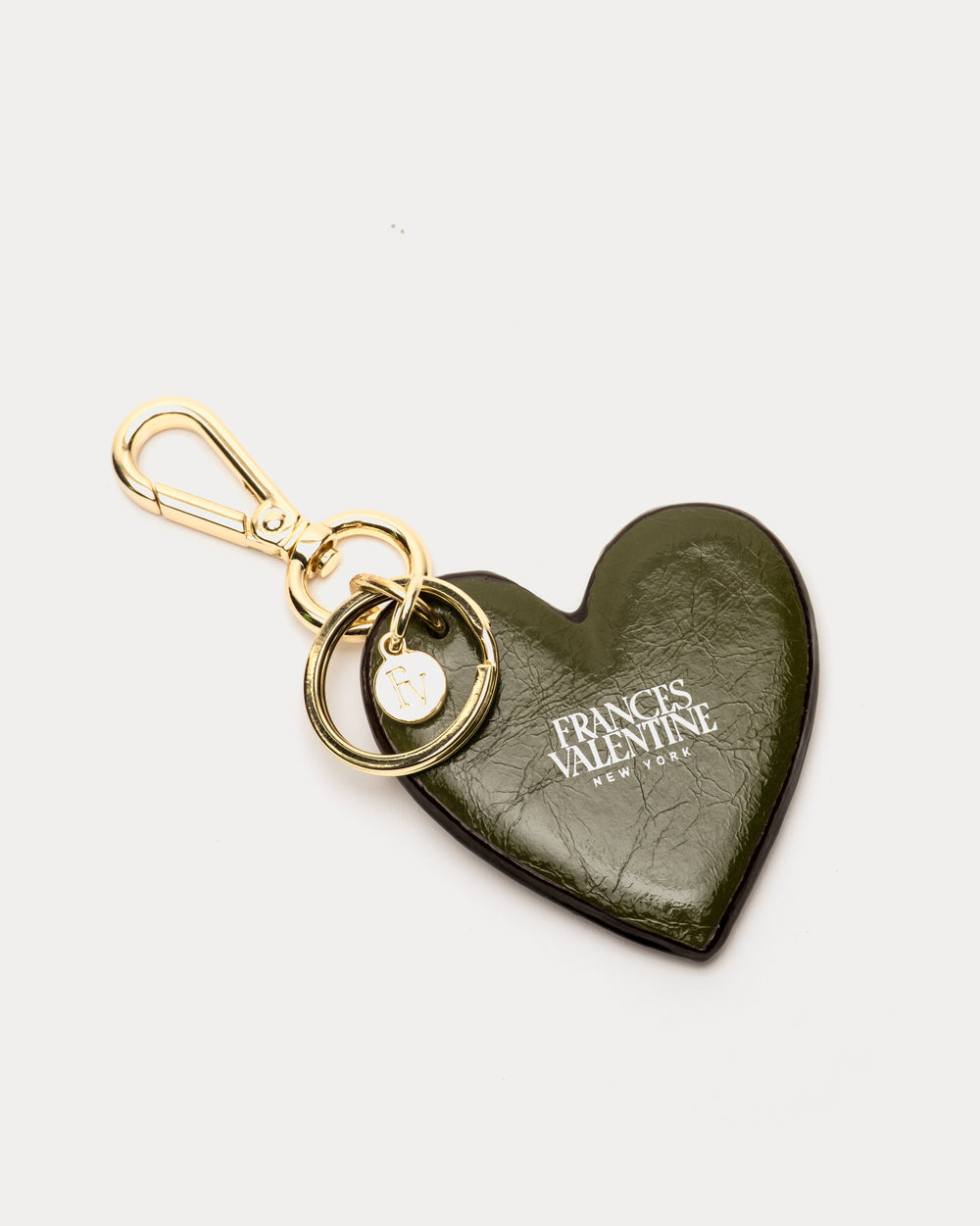 Minnie Bucket - Crinkled Leather Olive Bucket Bag Frances Valentine