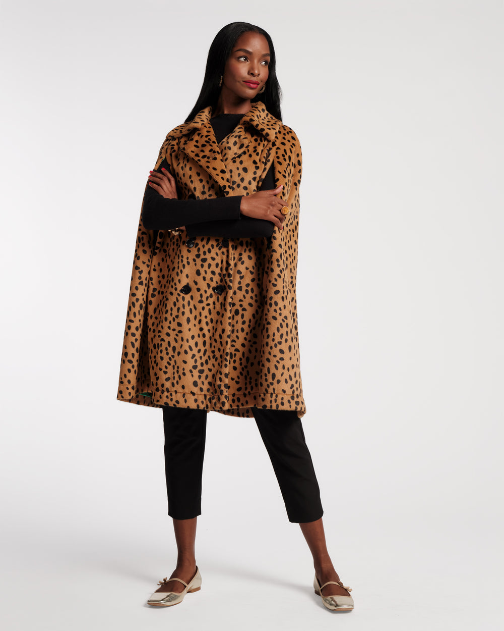 Preston Cape - Cheetah Faux Fur Brown Coats & Jackets Frances Valentine