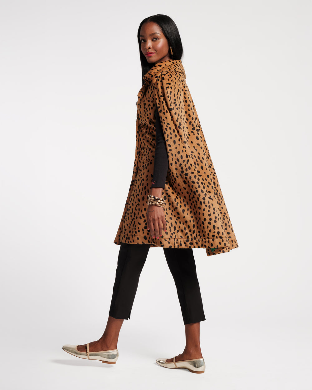 Preston Cape - Cheetah Faux Fur Brown Coats & Jackets Frances Valentine