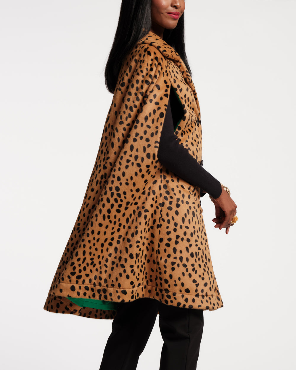Preston Cape - Cheetah Faux Fur Brown Coats & Jackets Frances Valentine