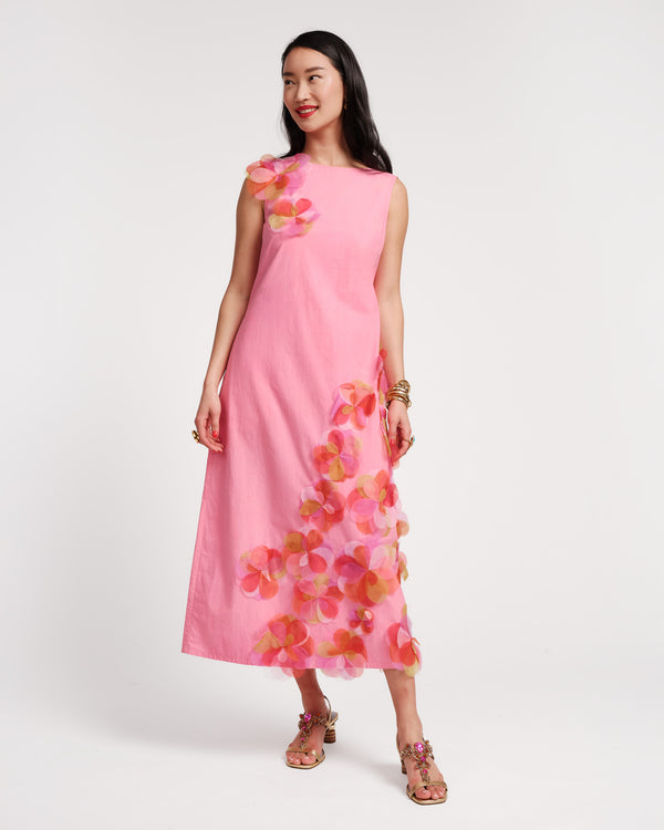 Origami Dress - Pink/Multi Dresses Frances Valentine