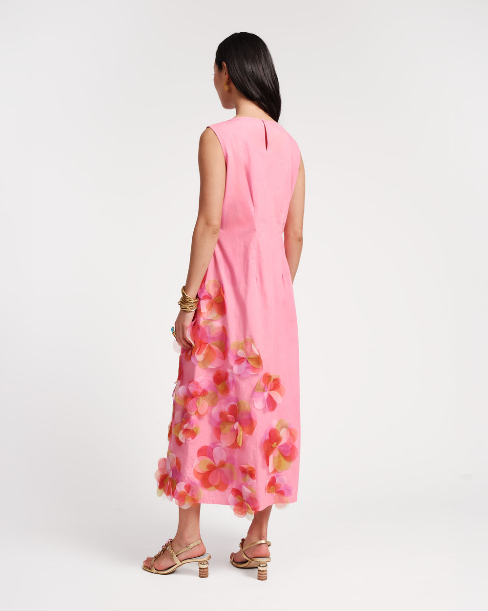 Origami Dress - Pink/Multi Dresses Frances Valentine