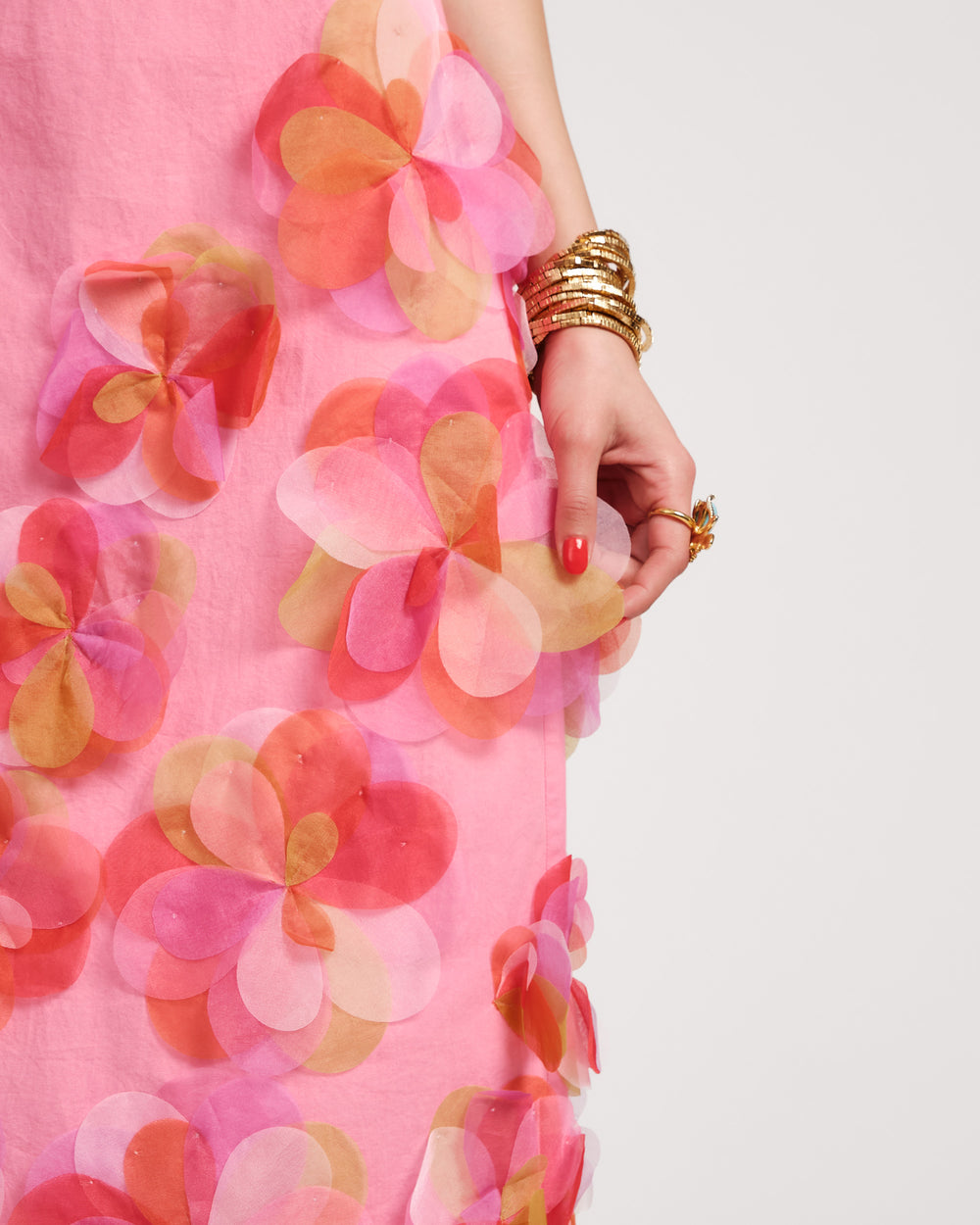 Origami Dress - Pink/Multi Dresses Frances Valentine