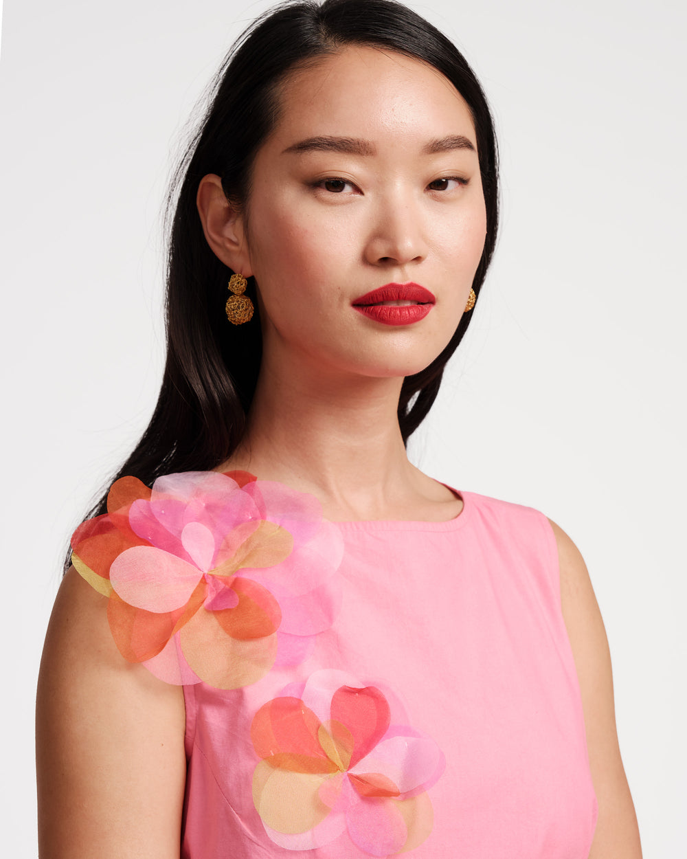 Origami Dress - Pink/Multi Dresses Frances Valentine