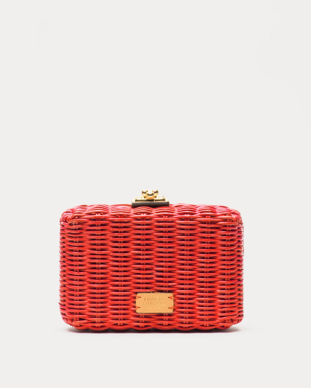 Paige Wicker Clutch - Red Basket Frances Valentine