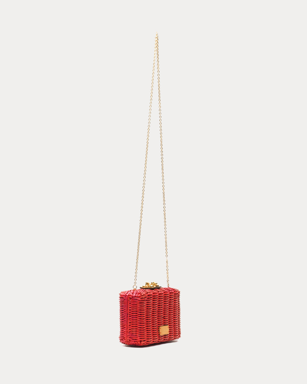 Paige Wicker Clutch - Red Basket Frances Valentine