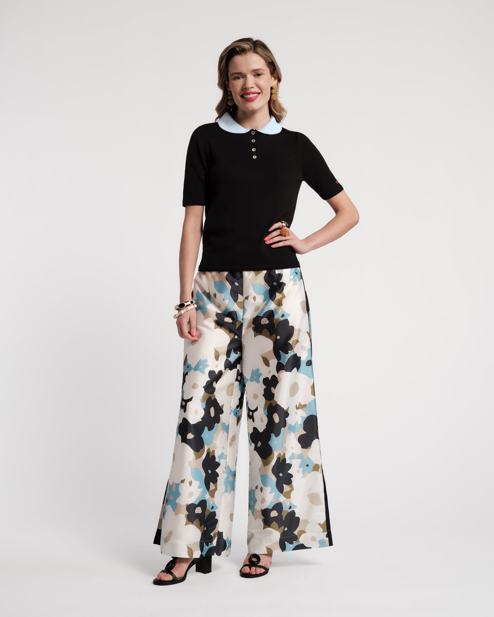 Clara Knit Shell - Black Sweater Frances Valentine