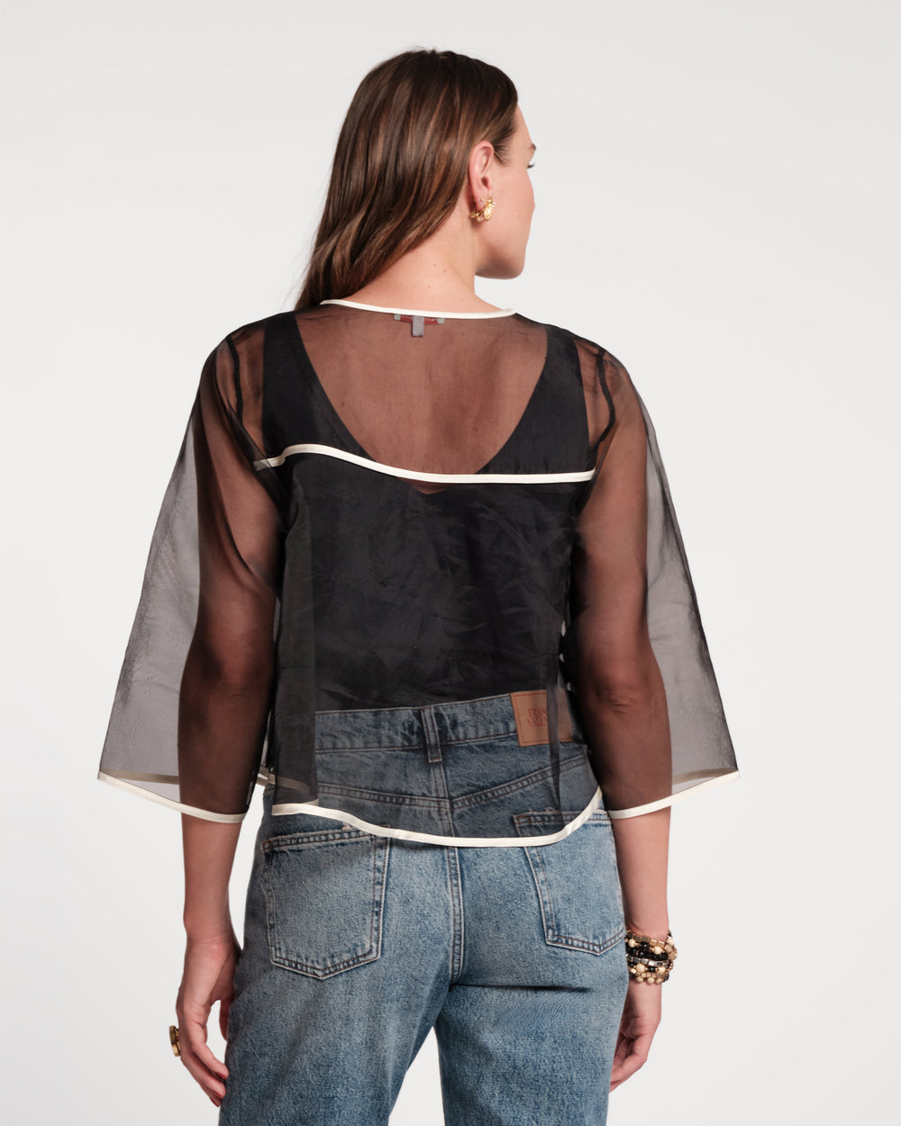 Parker Swing Top - Black/Oyster Frances Valentine