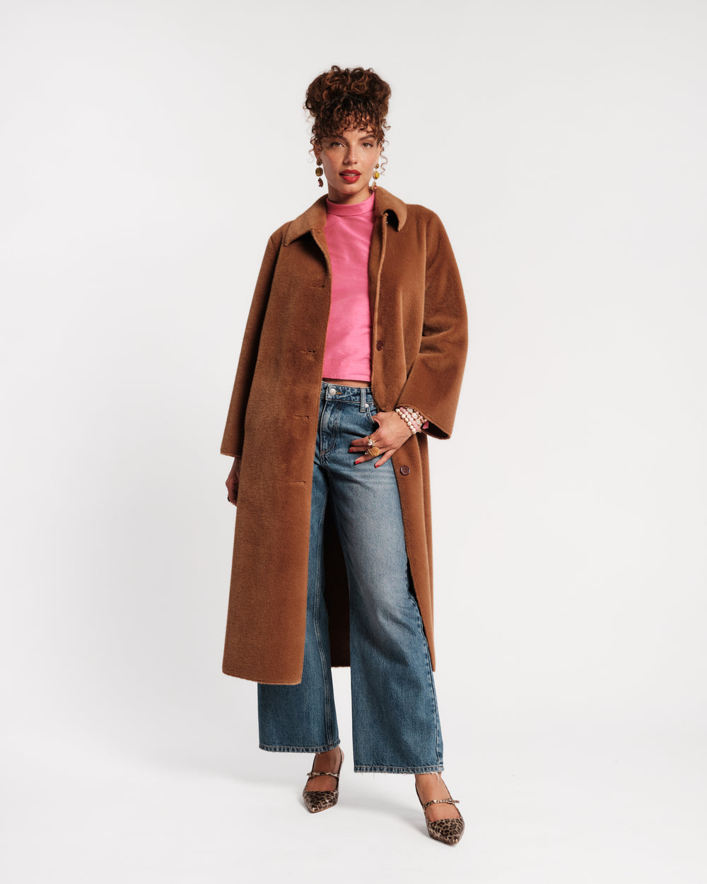 Paulette Faux Fur Coat - Camel Coats & Jackets Frances Valentine