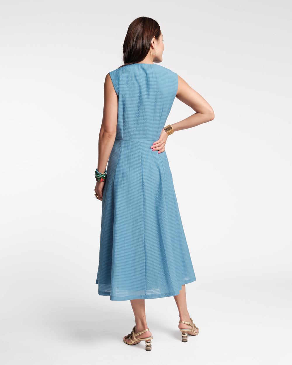 Peggy Midi Dress Set - Blue Dresses Frances Valentine