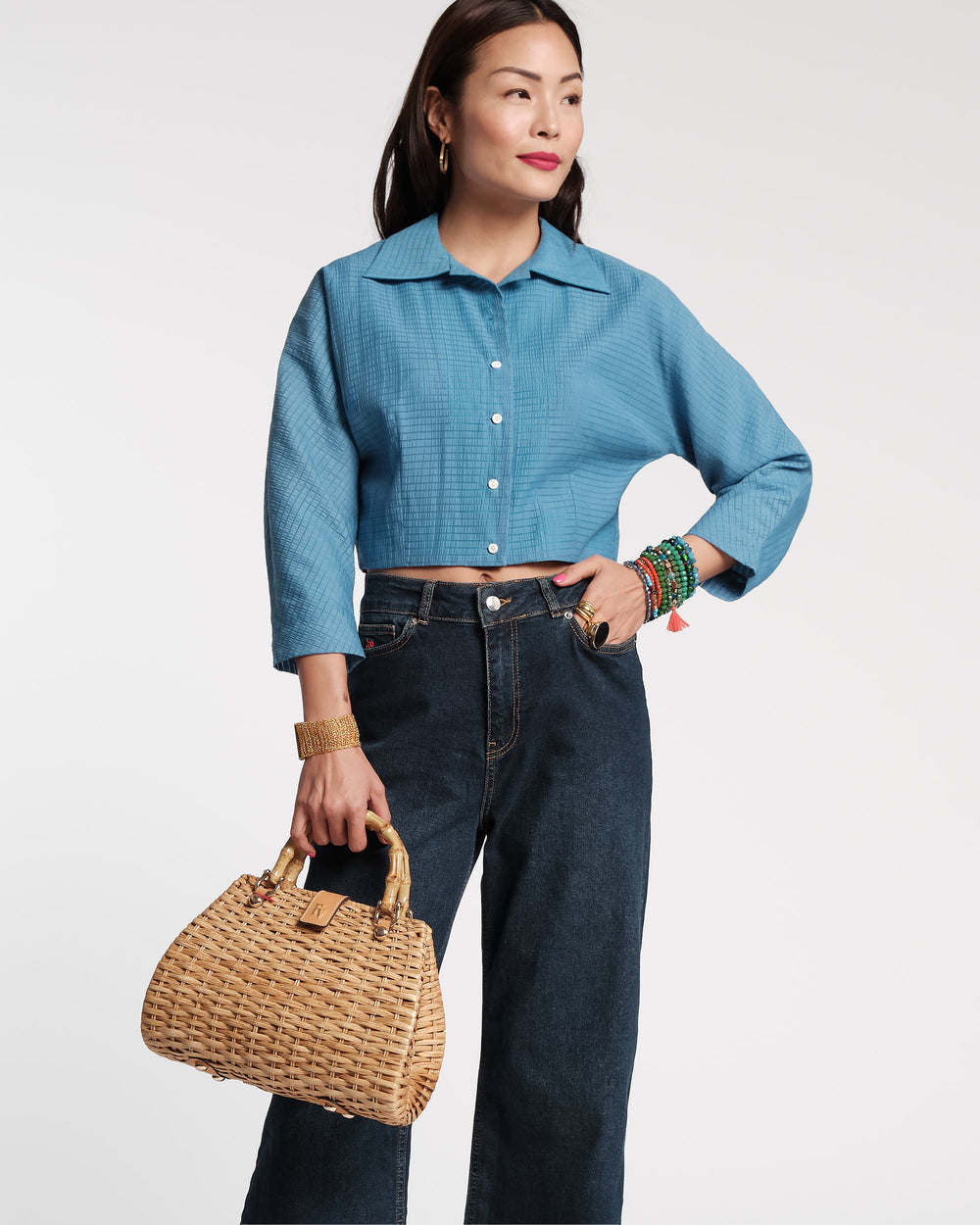 Peggy Midi Dress Set - Blue Dresses Frances Valentine