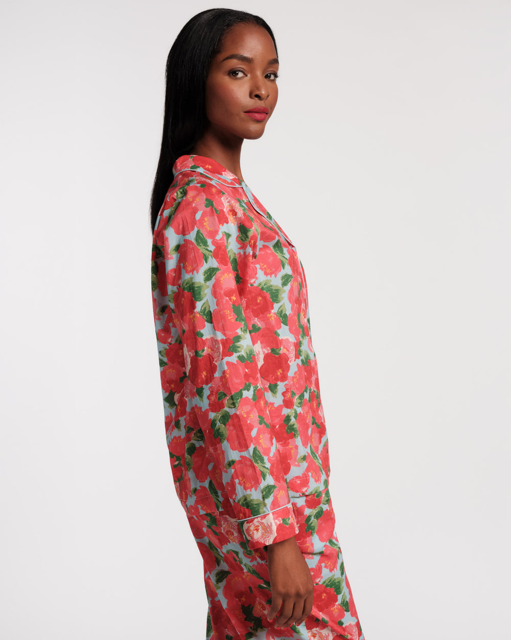 Teddy Pajama Top - Peony Pajamas Frances Valentine