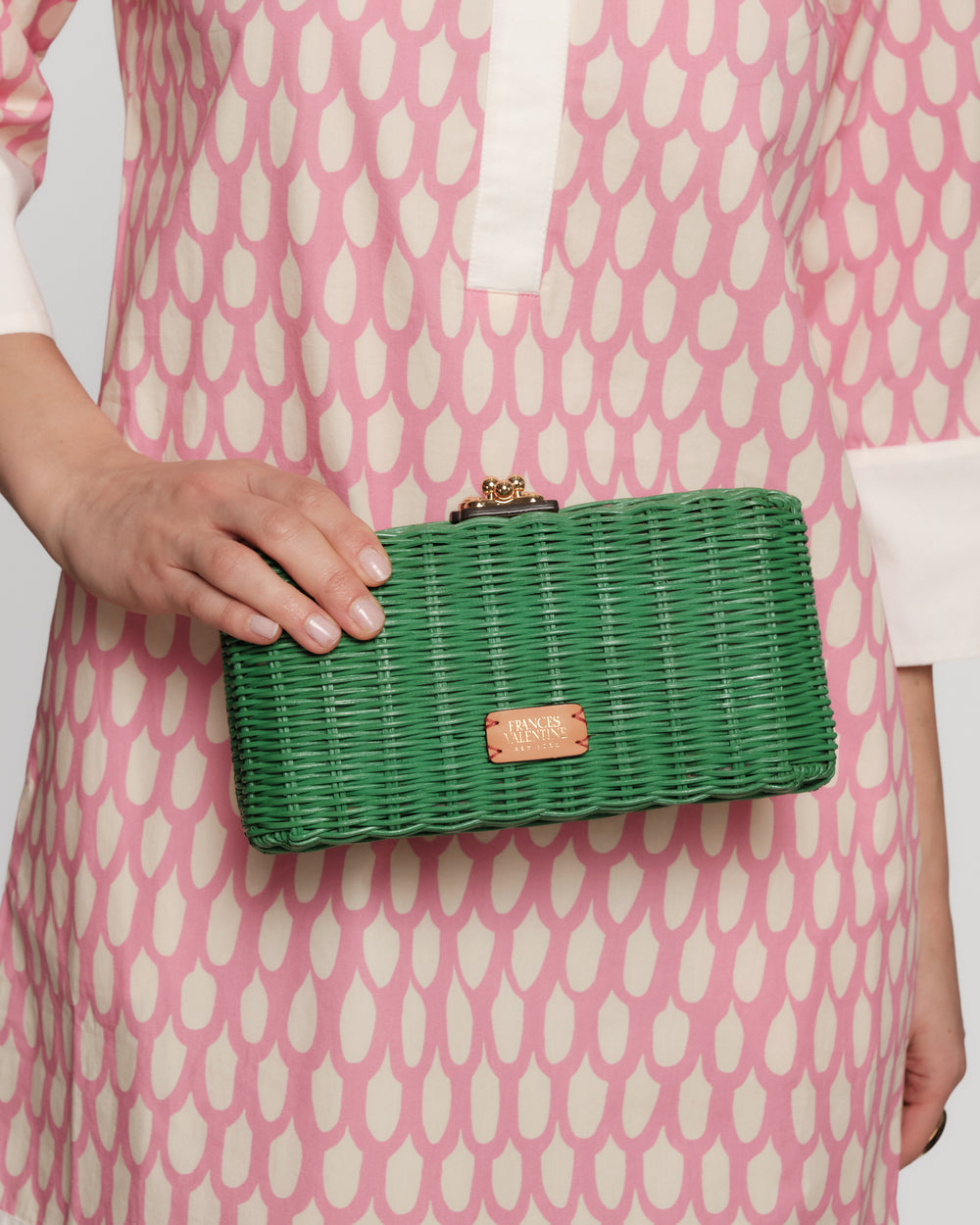 Pepper Wicker Clutch - Fern Basket Frances Valentine
