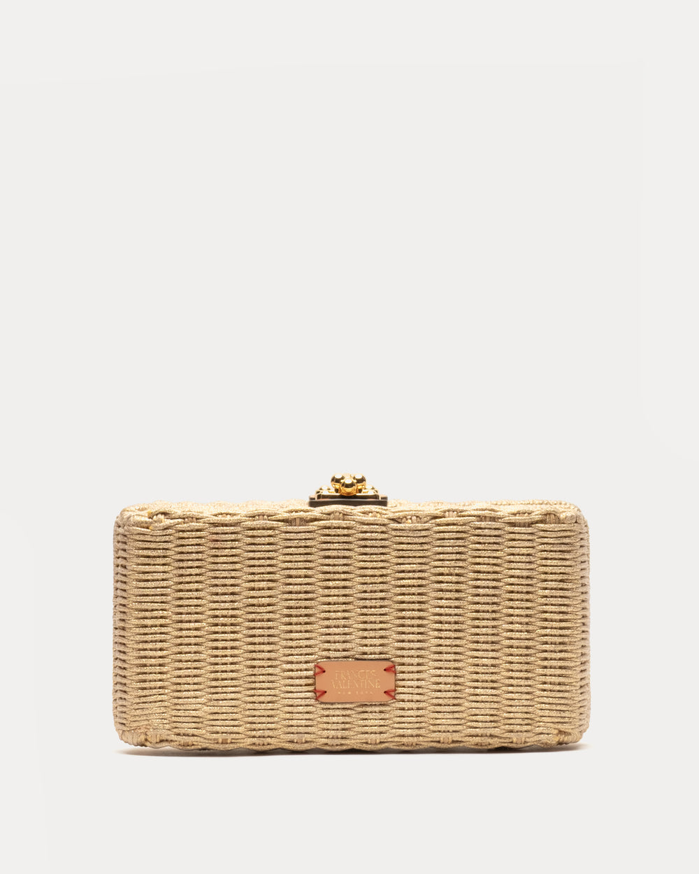 Pepper Wicker Clutch - Gold Basket Frances Valentine