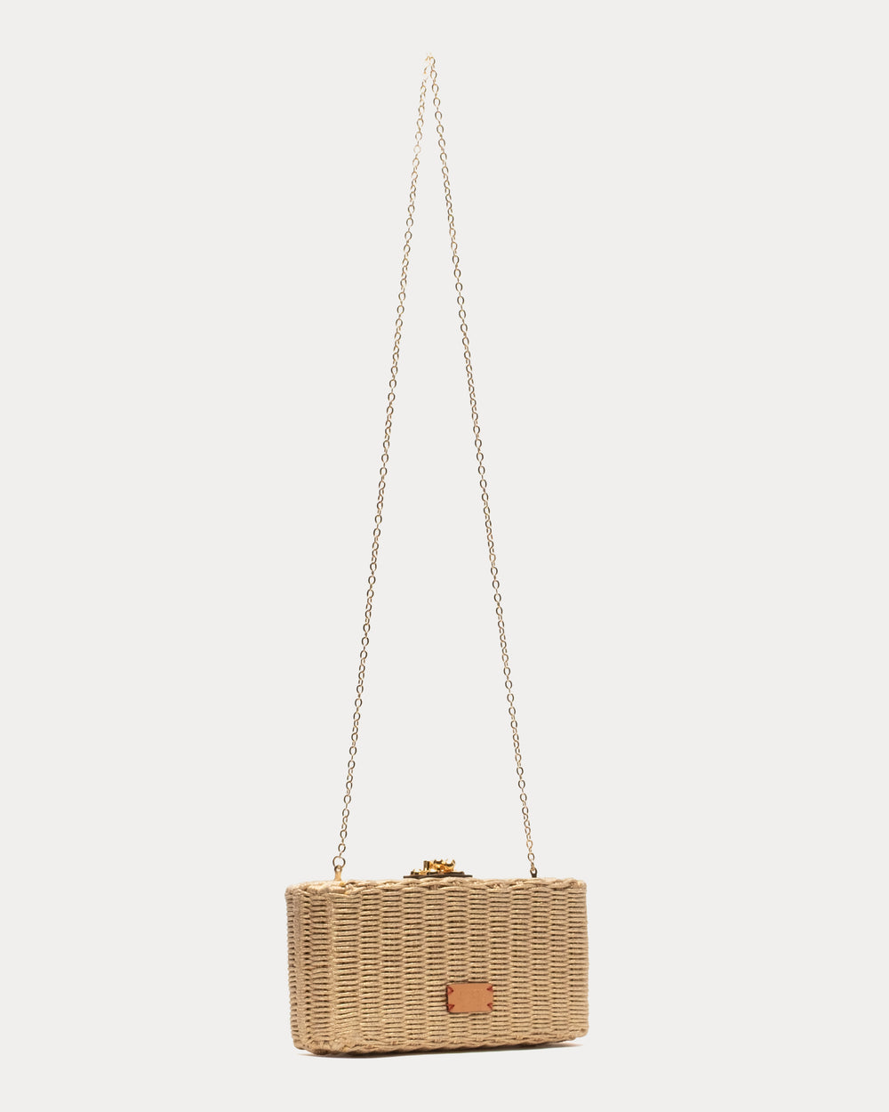 Pepper Wicker Clutch - Gold Basket Frances Valentine