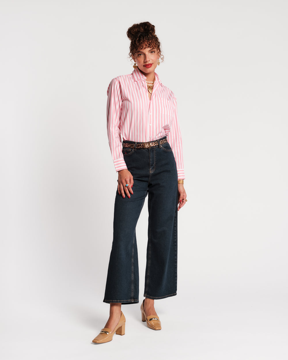 Perfect Button Down - Stripe Pink Shirt Frances Valentine