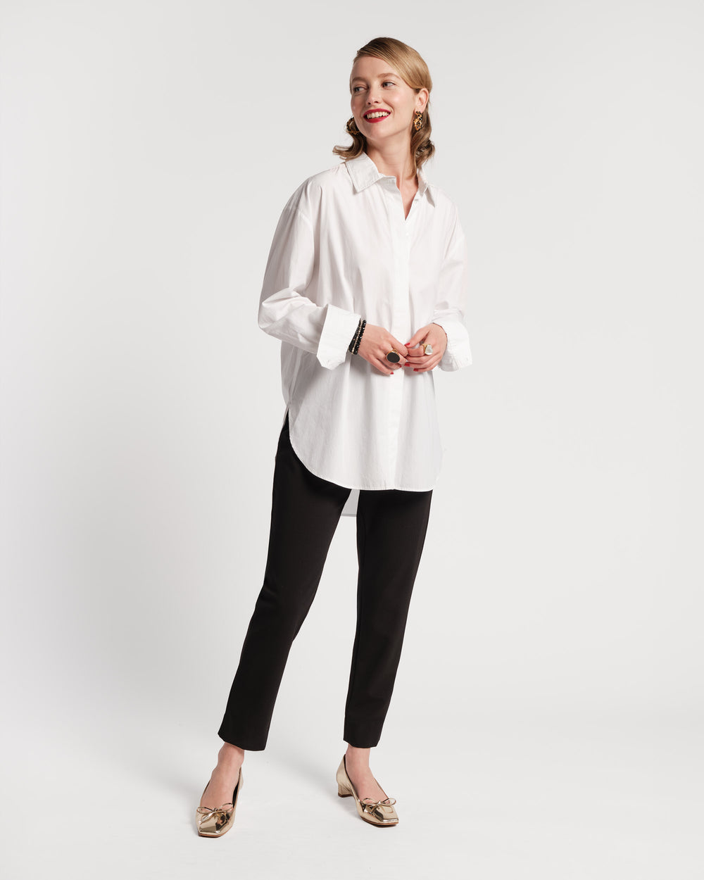 Lucy Japanese Stretch Cigarette Pant - Black Pants Frances Valentine