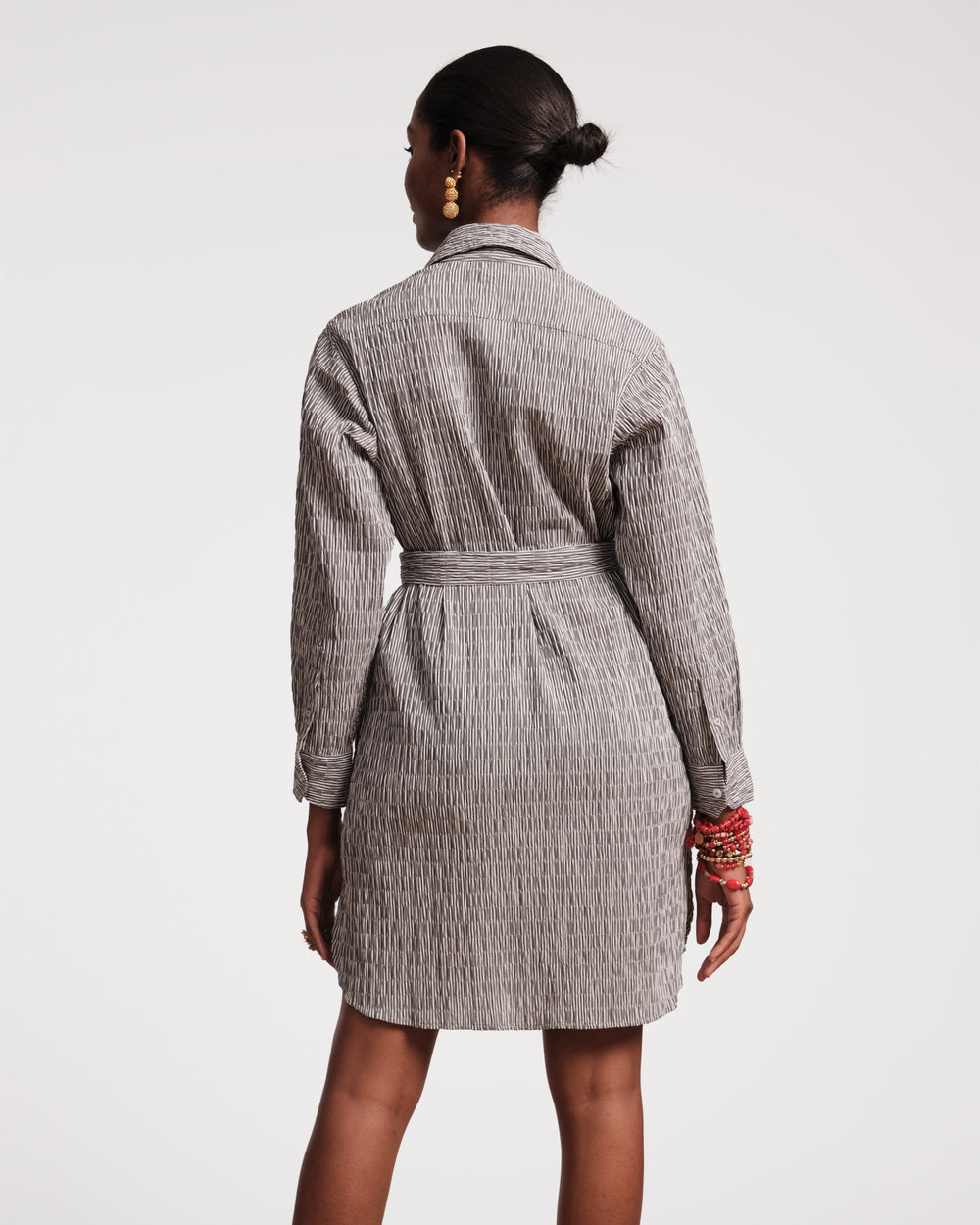 Perfect Shirtdress - Gray Dresses Frances Valentine