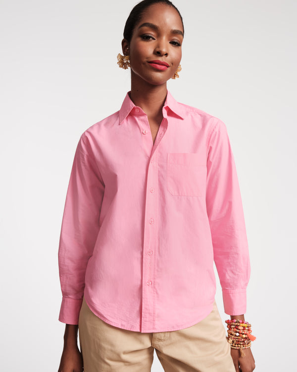 Perfect Button Down - Pink Tops Frances Valentine