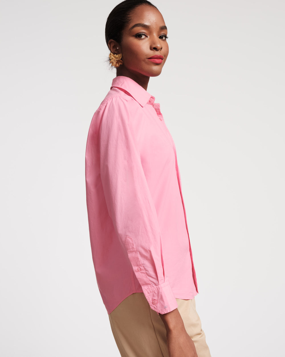 Perfect Button Down - Pink Tops Frances Valentine