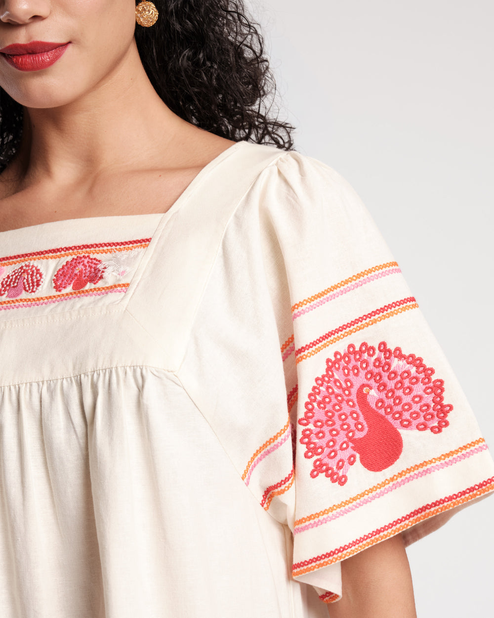 Picnic Midi Dress - Peacock Oyster Dresses Frances Valentine