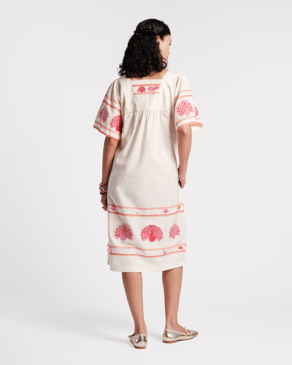 Picnic Midi Dress - Peacock Oyster Dresses Frances Valentine