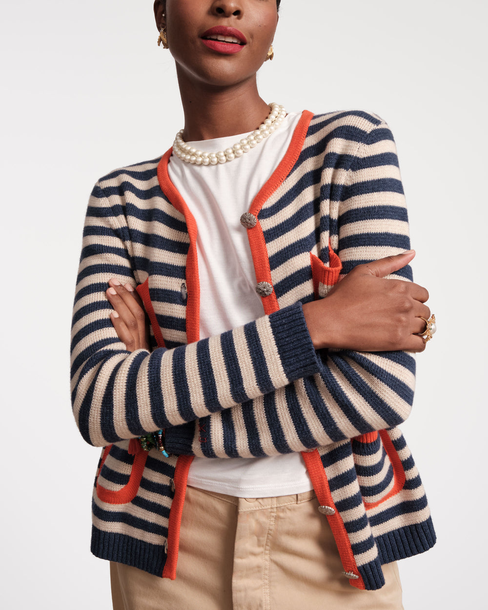 Pierre Stripe Sweater Sweater Frances Valentine