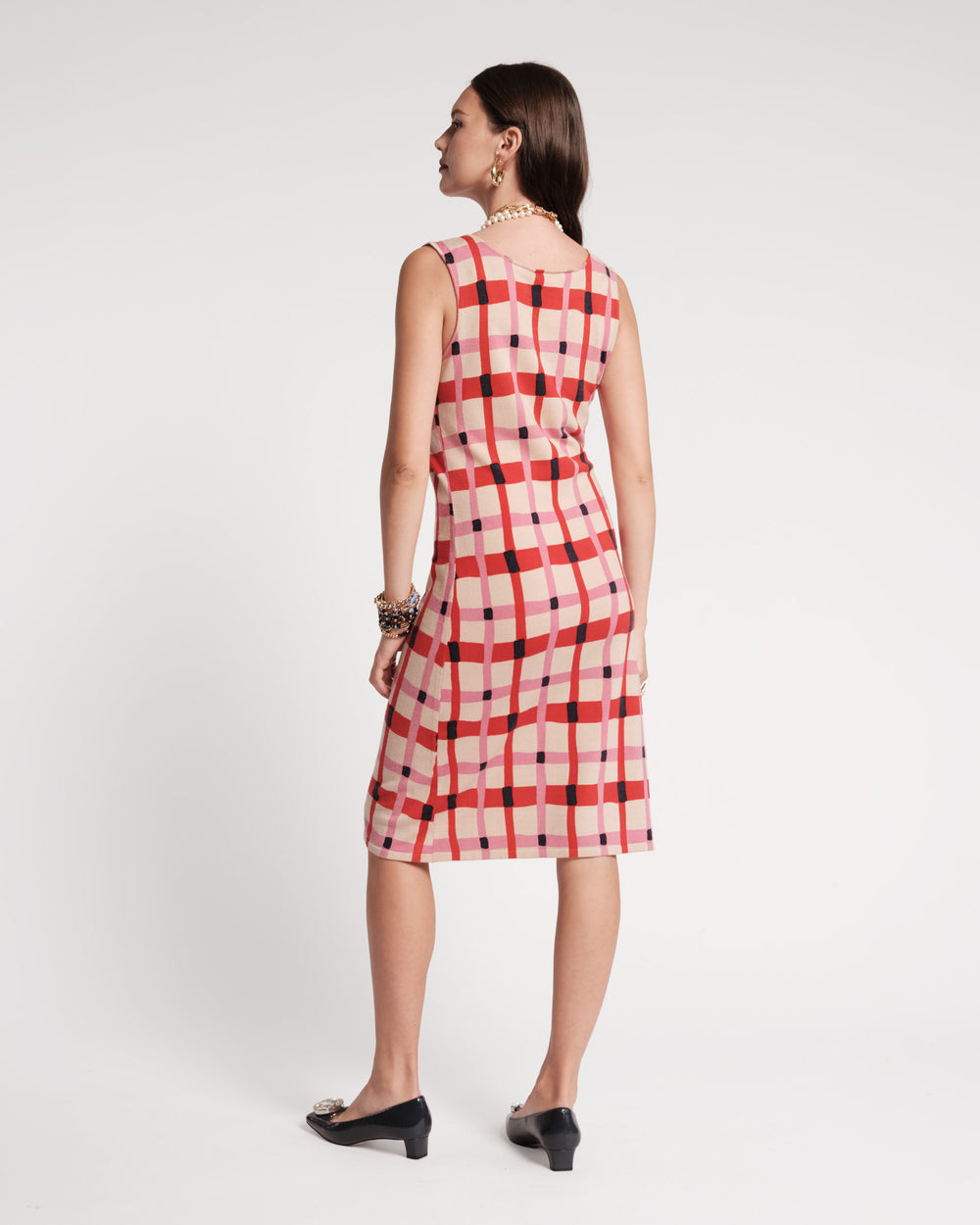 Swan Shift Dress - Lollipop Lattice Dresses Frances Valentine